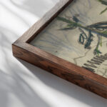 Bergtannen und Weg ca 1918 Ernst Ludwig Kirchner close up dark wood mockup