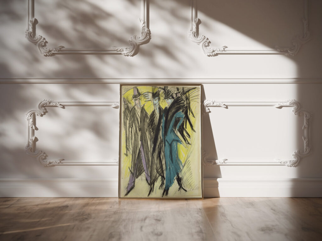 Berlin Street Scene ca. 1914 Ernst Ludwig Kirchner video mockup