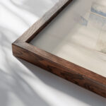 Bermuda Landscape No. 1 1917 Charles Demuth close up dark wood mockup