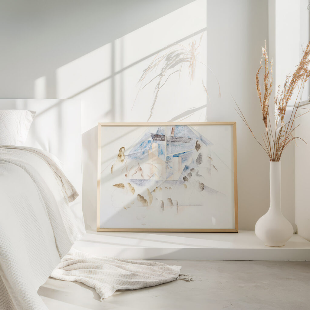 Bermuda Masts and Foliage 1917 Charles Demuth 4 mockup