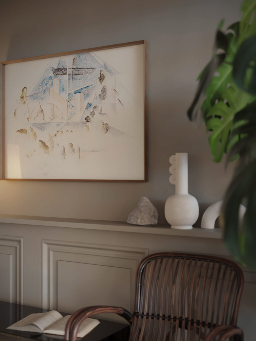 Bermuda Masts and Foliage 1917 Charles Demuth video mockup