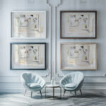 Bermuda Stairway 1917 Charles Demuth framed posters mockup