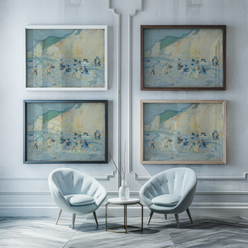 Berneval France 1904 Samuel John Peploe framed posters mockup