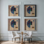 Beruhigt Calmed 1931 Wassily Kandinsky framed posters mockup