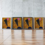 Beruhrung Contact 1924 Wassily Kandinsky framed posters mockup