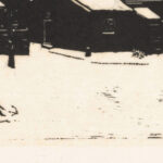 Besneeuwd plein met twee bomen 1928 Dick Ket 8 mockup