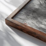 Birds at Roost 1937 Takeuchi Seiho close up dark wood mockup