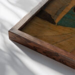 Black Fish 1920 Blanche Lazzell close up dark wood mockup