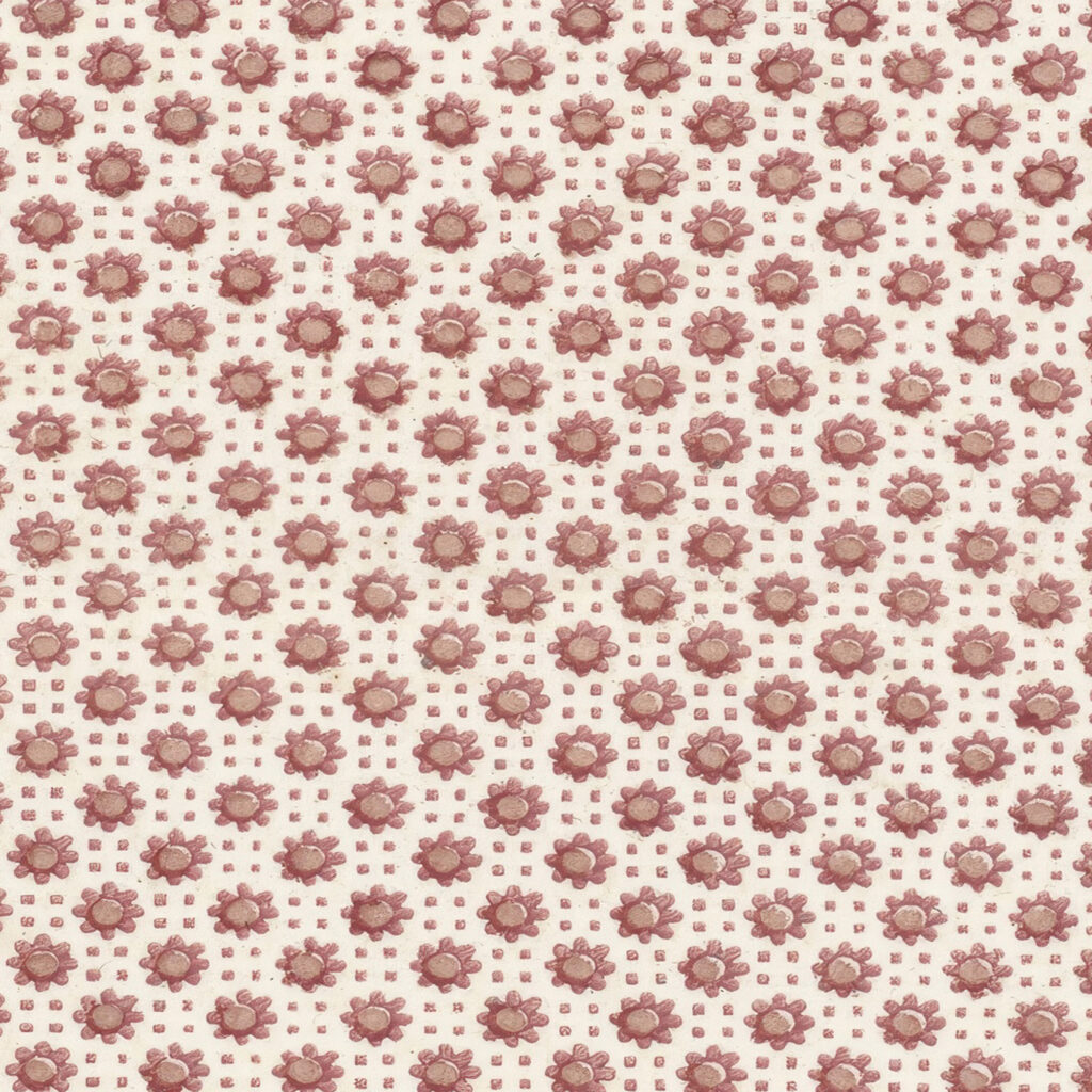 Blad met alternerend patroon van bloemen en vier punten Unknown 8 mockup