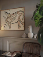 Blad met schets van een paard 1891 Leo Gestel video mockup