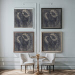 Bladbegonia 1920 Samuel Jessurun de Mesquita framed posters mockup
