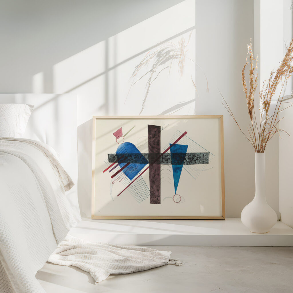 Blau in Rund und Spitz 1933 Wassily Kandinsky 4 mockup Blau in Rund und Spitz 1933 Wassily Kandinsky 4 mockup