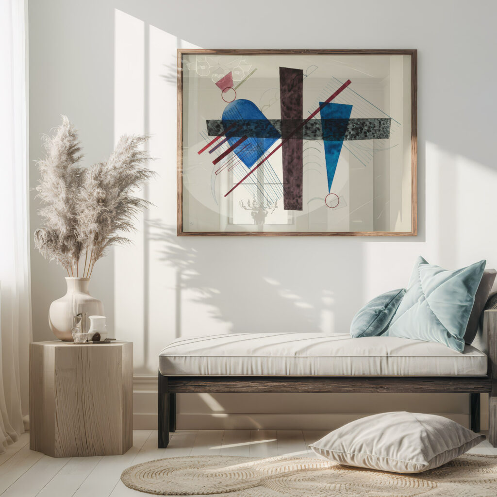 Blau in Rund und Spitz 1933 Wassily Kandinsky 5 mockup