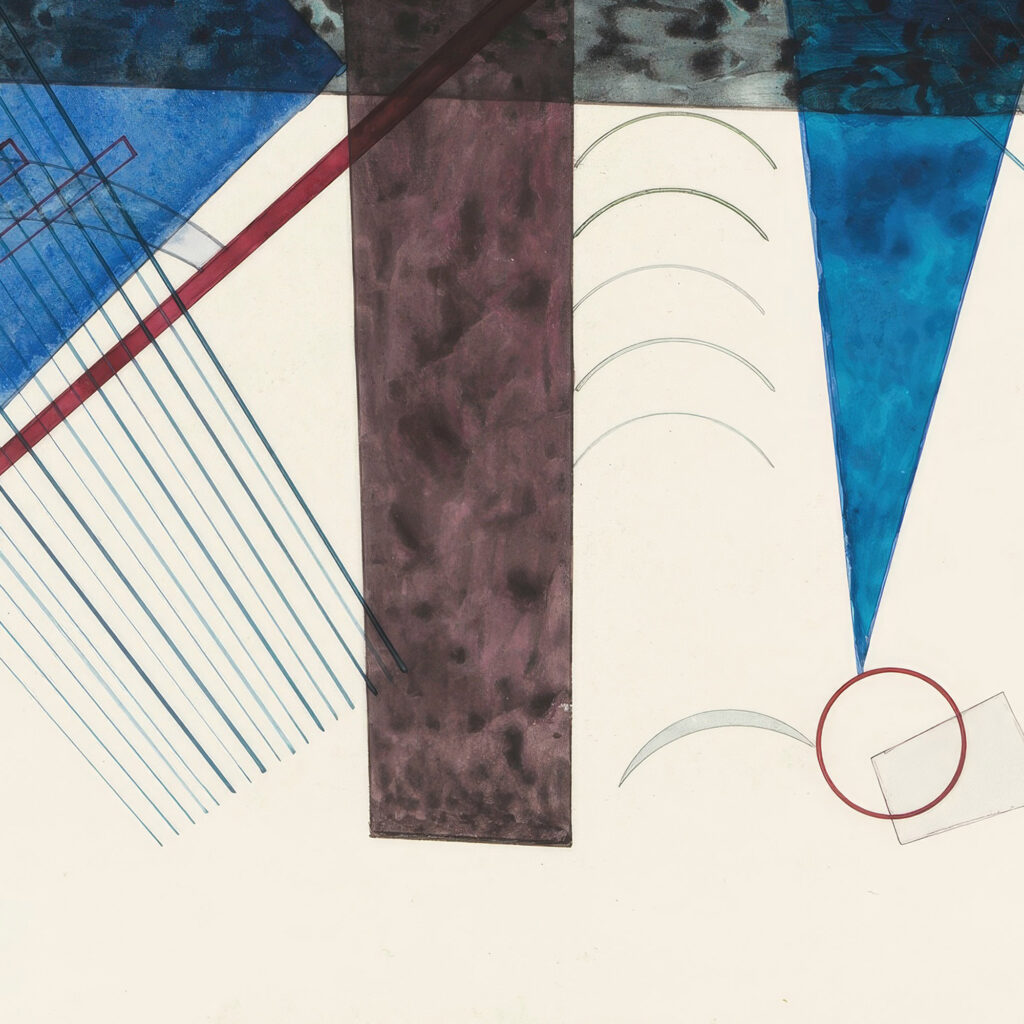 Blau in Rund und Spitz 1933 Wassily Kandinsky 8 mockup