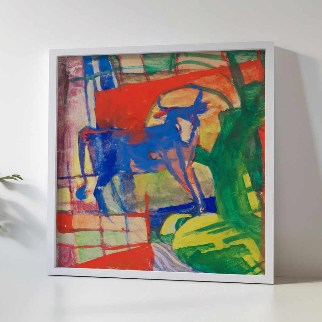 Blaue Kuh 1913 1914 Franz Marc 5 mockup