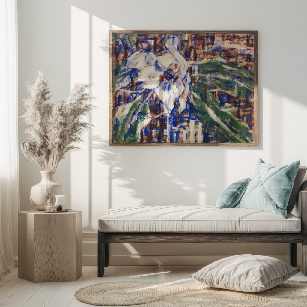Blaue Magnolie 1929 Christian Rohlfs 5 mockup