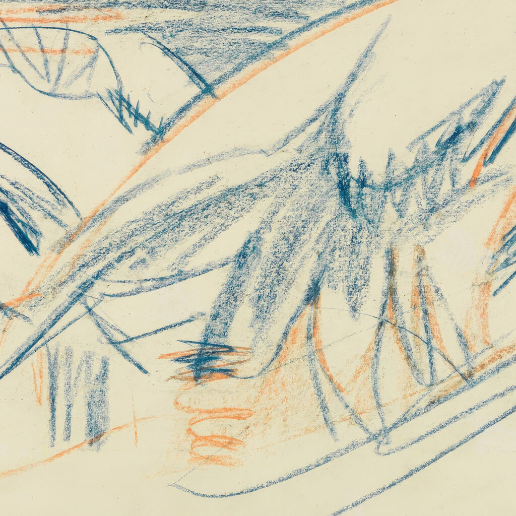 Blaurote Gebirgslandschaft 1919 Ernst Ludwig Kirchner 8 mockup