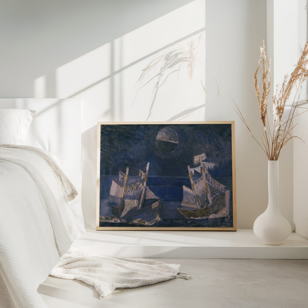 Blauwe marine Arie Van de Giessen 4 mockup
