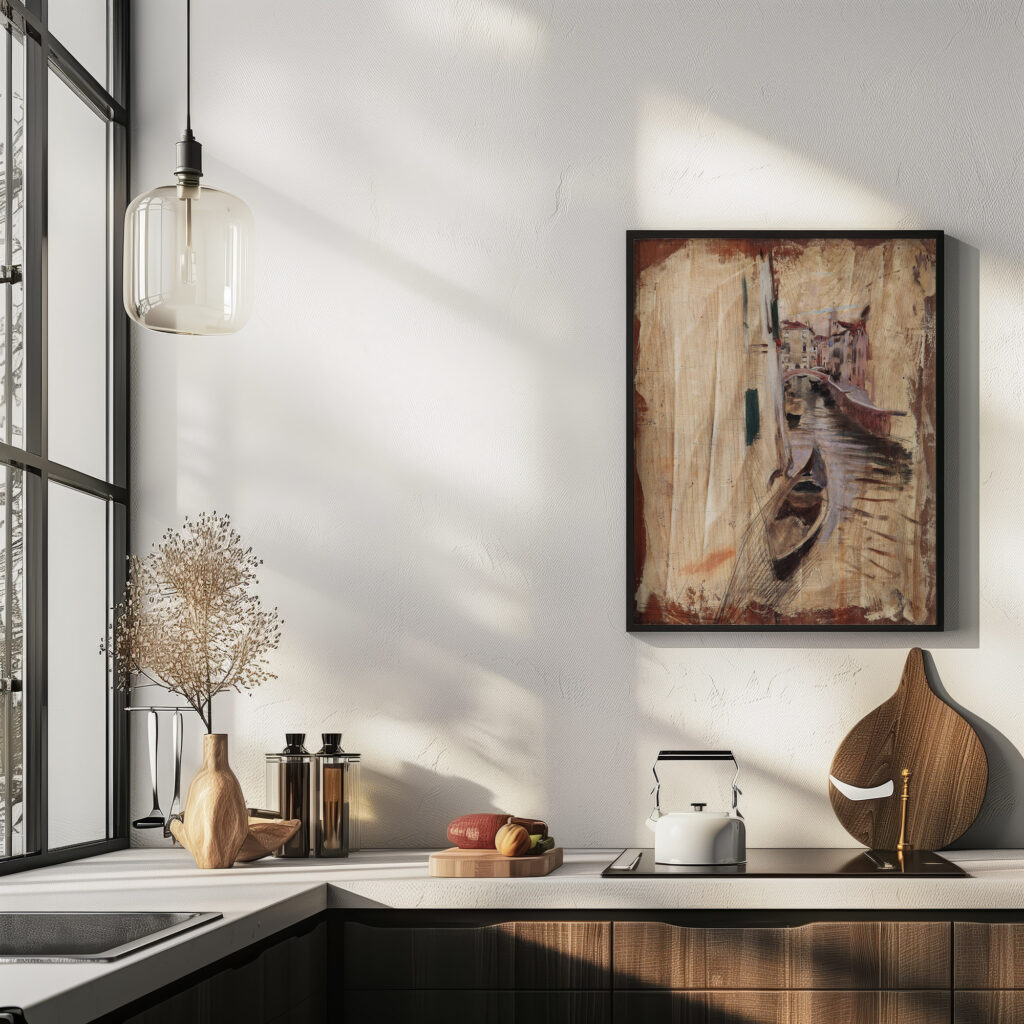 Blick in einen venezianischen Kanal Giovanni Boldini 6 mockup
