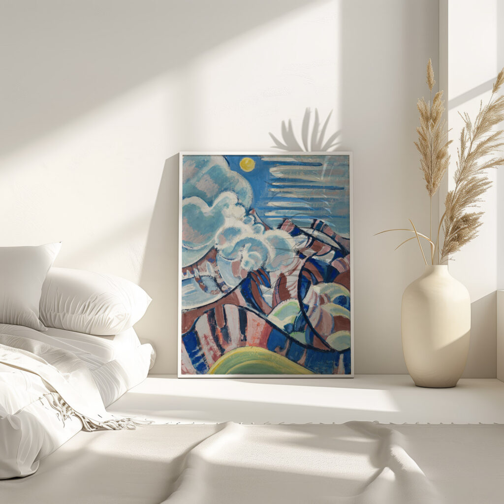 Blick uber das Gental 1918 August Babberger 4 mockup