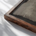 Bloem 1874 1945 Carel Adolph Lion Cachet close up dark wood mockup