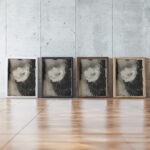 Bloem 1874 1945 Carel Adolph Lion Cachet framed posters mockup