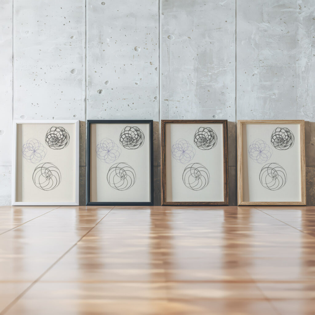 Bloemen 1906 Reijer Stolk framed posters mockup