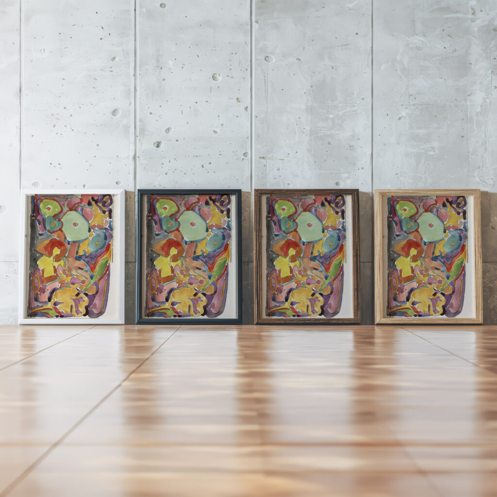 Bloemen 1916 Reijer Stolk framed posters mockup