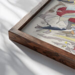 Bloemenmarkt 1917 05 30 Theo Colenbrander close up dark wood mockup