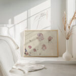 Bloemenstudies in paars en roze 1874 Carel Adolph Lion Cachet 4 mockup