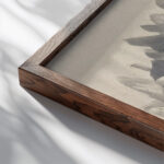 Bloemstudie 1874 Carel Adolph Lion Cachet 1 close up dark wood mockup