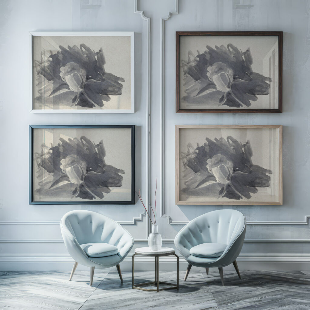 Bloemstudie 1874 Carel Adolph Lion Cachet 1 framed posters mockup