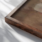 Bloemstudie 1874 Carel Adolph Lion Cachet 2 close up dark wood mockup