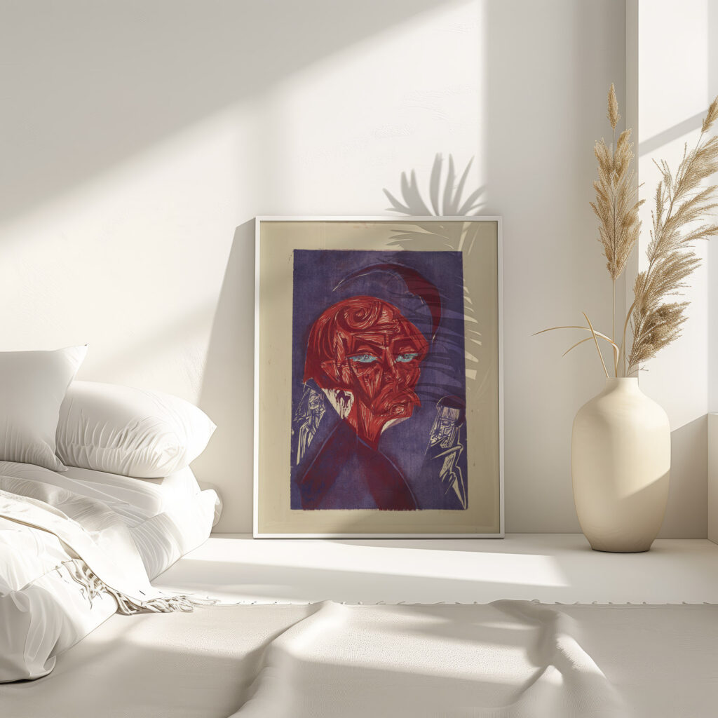 Blonder Maler. – Bildnis Karl Stirner 1919 Ernst Ludwig Kirchner 4 mockup