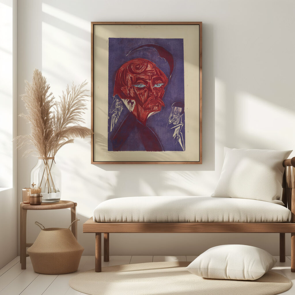 Blonder Maler. – Bildnis Karl Stirner 1919 Ernst Ludwig Kirchner 5 mockup