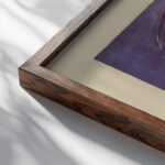 Blonder Maler. – Bildnis Karl Stirner 1919 Ernst Ludwig Kirchner close up dark wood mockup