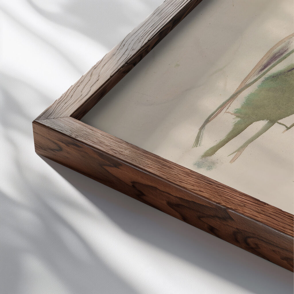 Blood Waterfall 1915–16 Edvard Munch close up dark wood mockup