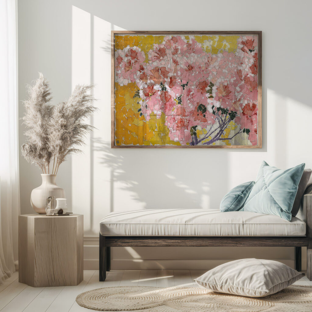 Blooming azaleas 1911 Augusto Giacometti 5 mockup