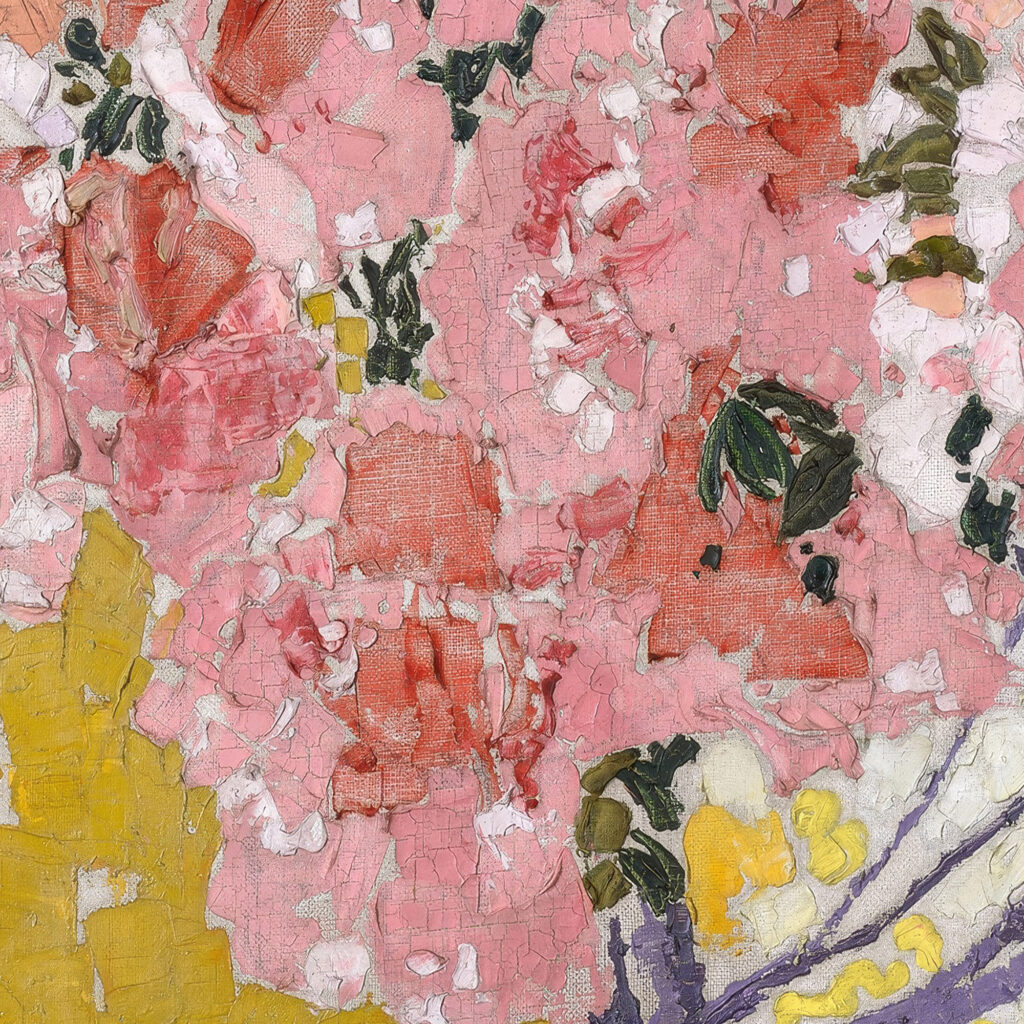 Blooming azaleas 1911 Augusto Giacometti 8 mockup