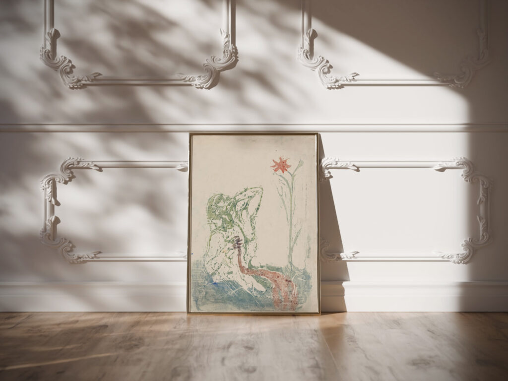 Blossom of Pain 1898 Edvard Munch video mockup