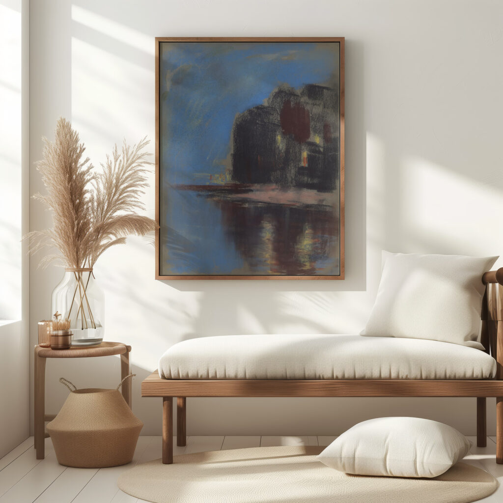 Blue Lake under Black Rock 1931 Zolo Palugyay 5 mockup