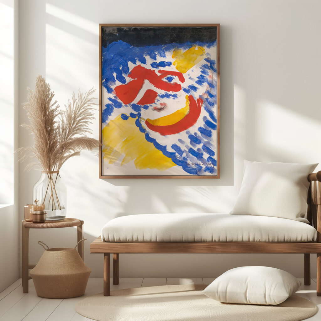 Blue Red and Yellow Figures Jules Schmalzigaug 5 mockup