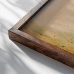 Bluhender Kaktus 1933 Christian Rohlfs close up dark wood mockup