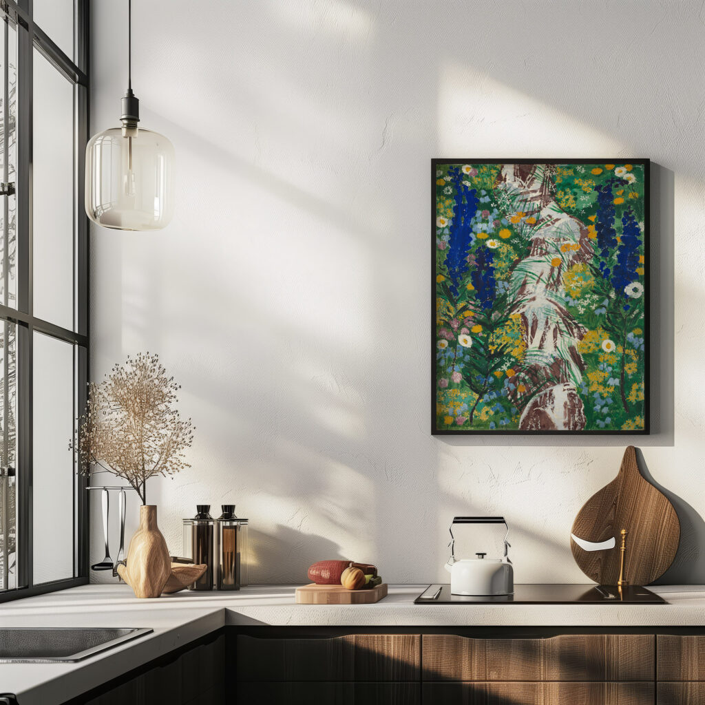 Blumen am Bach 1922 August Babberger 6 mockup