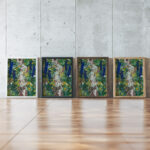 Blumen am Bach 1922 August Babberger framed posters mockup