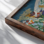 Blumen am Berg 1921 1923 August Babberger close up dark wood mockup