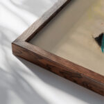 Blumentopf gros 1913 August Macke close up dark wood mockup