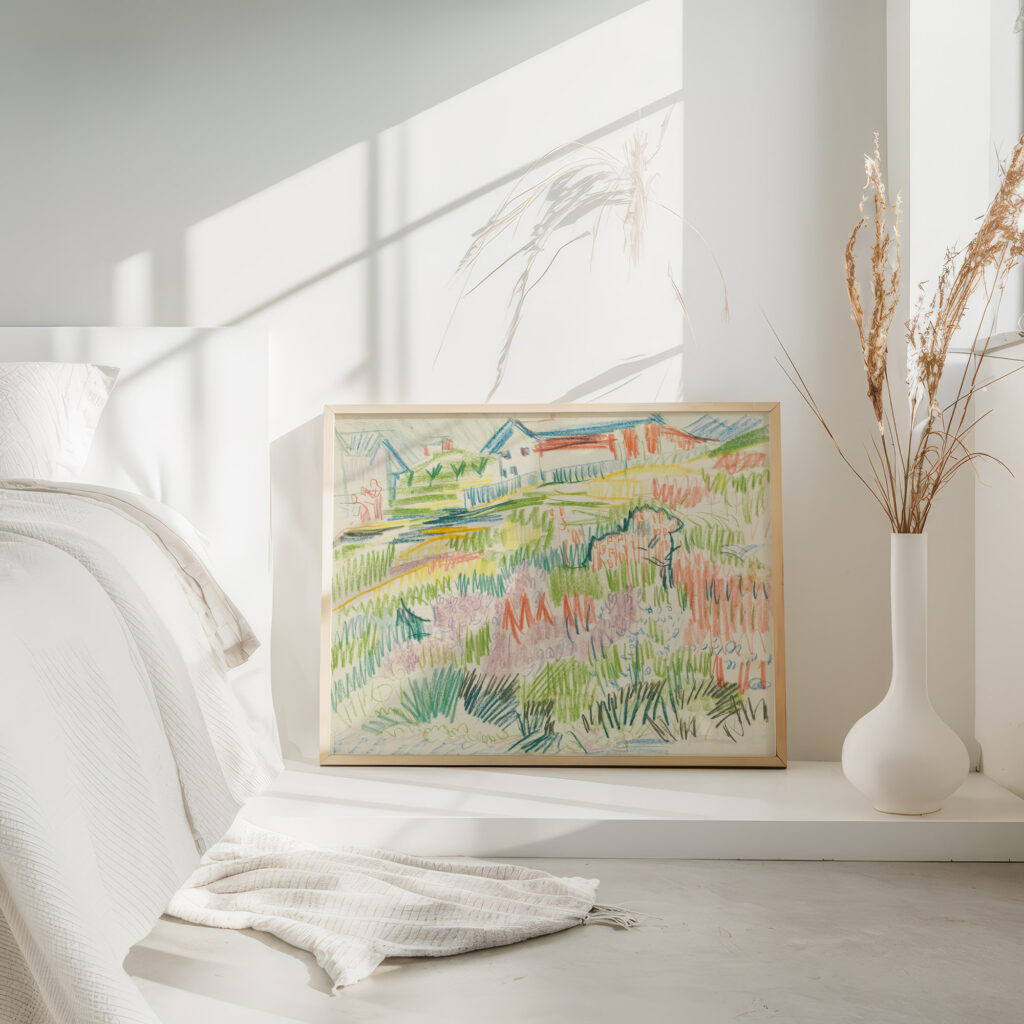 Blumenwiese mit Hausern Ernst Ludwig Kirchner 4 mockup Blumenwiese mit Hausern Ernst Ludwig Kirchner 4 mockup