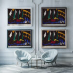 Boat and Trees 1914 Jacoba van Heemskerck framed posters mockup