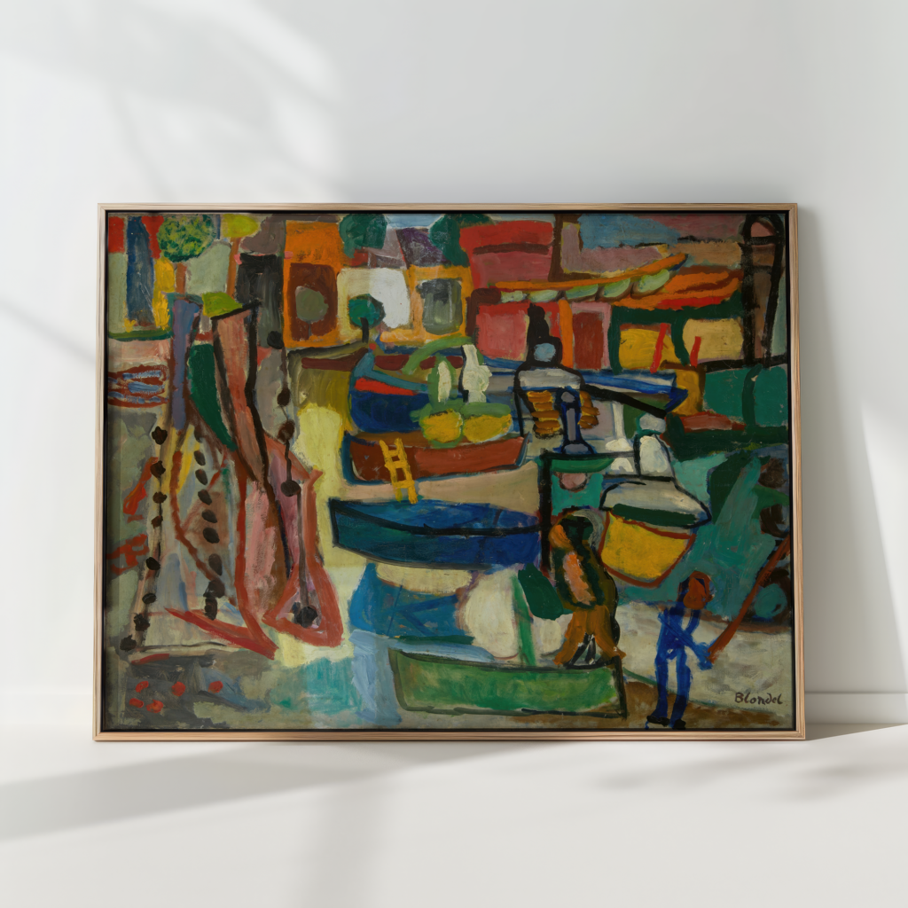 Boats at Collioure (1944) - Sasza Blonder | High Quality Print Boats at Collioure (1944) - Sasza Blonder | High Quality Print